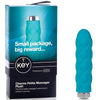 Key by Jopen Charms Petite Massager Plush Blue 3.75" - Godfather Adult Sex and Pleasure Toys