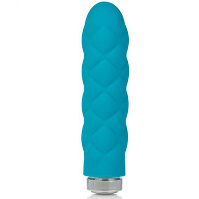 Key by Jopen Charms Petite Massager Plush Blue 3.75" - Godfather Adult Sex and Pleasure Toys