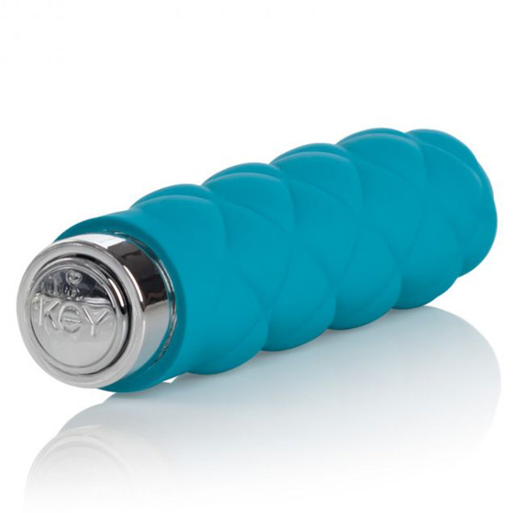 Key by Jopen Charms Petite Massager Plush Blue 3.75" - Godfather Adult Sex and Pleasure Toys