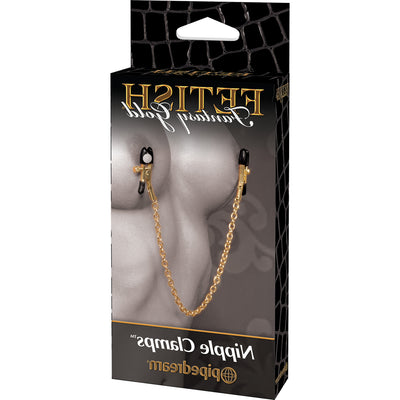 Fetish Fantasy Gold Chain Nipple Clamps - Godfather Adult Sex and Pleasure Toys